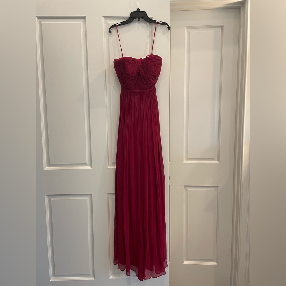 J. Crew Nadia Dress, Maroon, Size 00